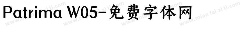 Patrima W05字体转换